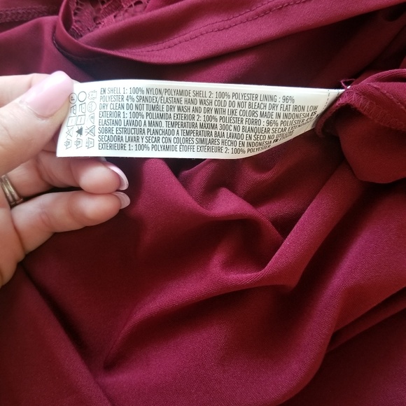 Forever 21 Burgundy Lace Dress - Picture 2 of 4